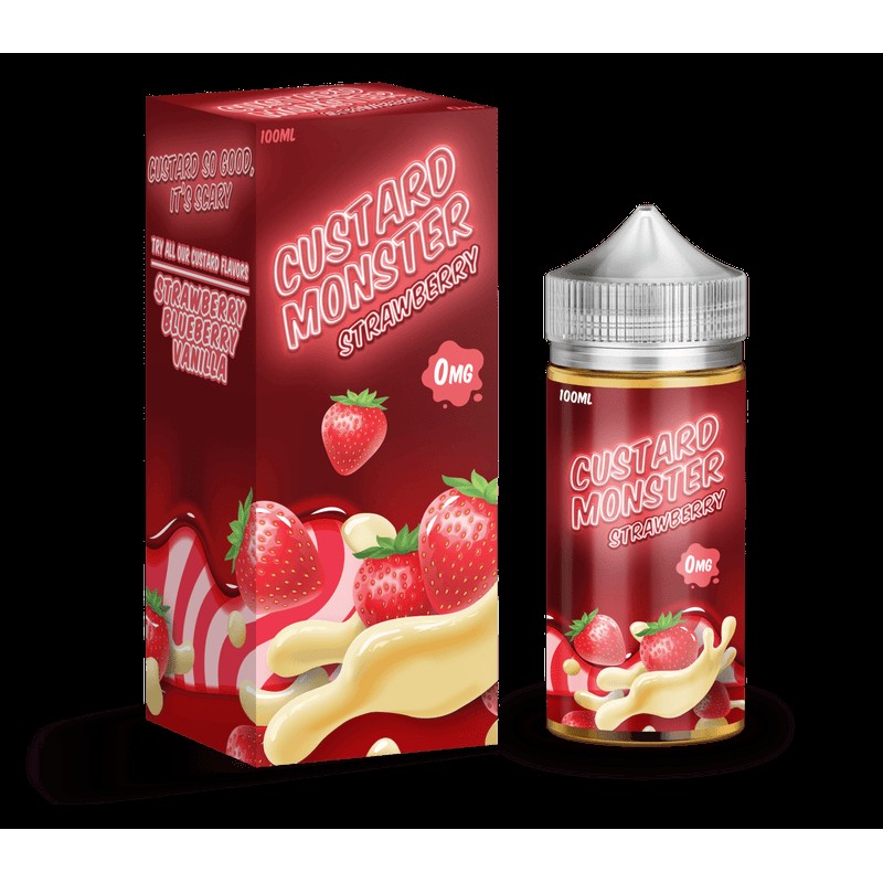 Custard Monster - Strawberry Custard - 100ml