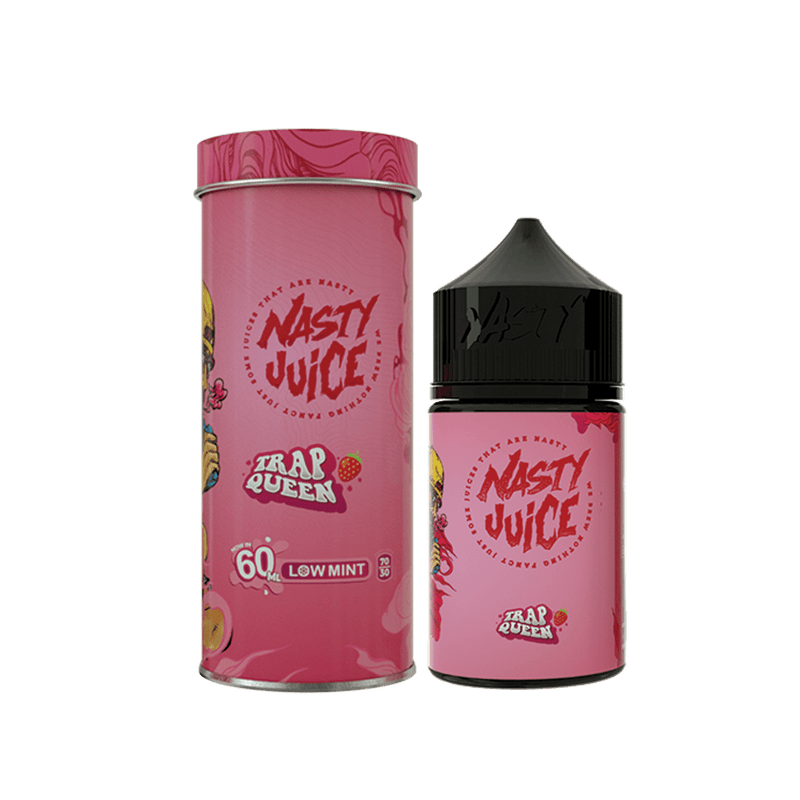 50% Off - Yummy Series - Nasty Juice - TRAP QUEEN - Strawberry - Low Mint - 60ml